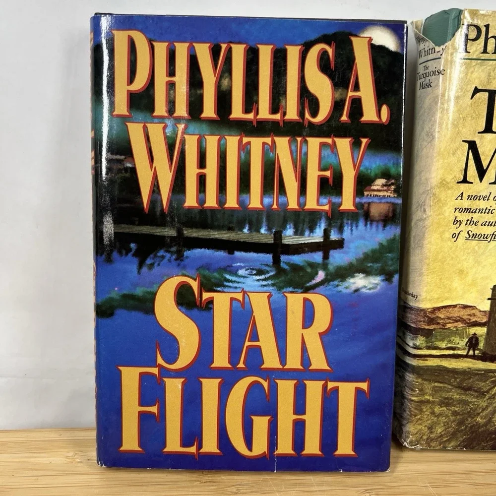 Phyllis A Whitney Lot 2 Hardcover Star Flight Turquoise Mask Romantic Suspense